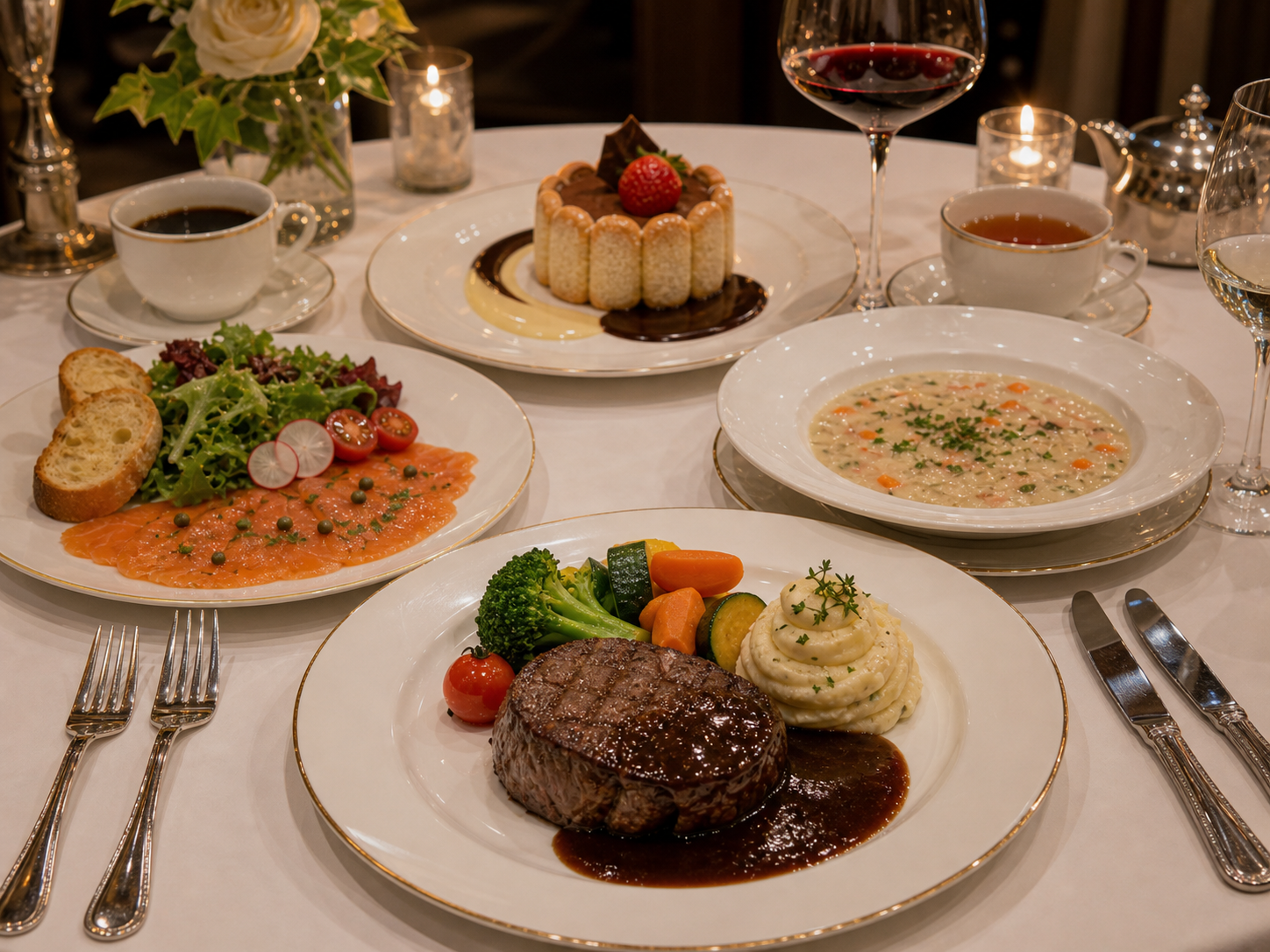 Western Set Menu 1 của CTH Catering
