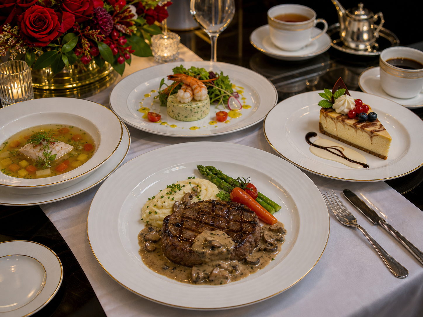 Western Set Menu 3 của CTH Catering